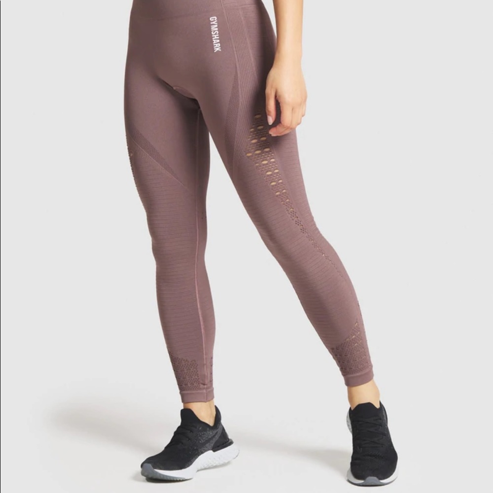 Gymshark Energy Seamless Leggings in Dusty Rose
